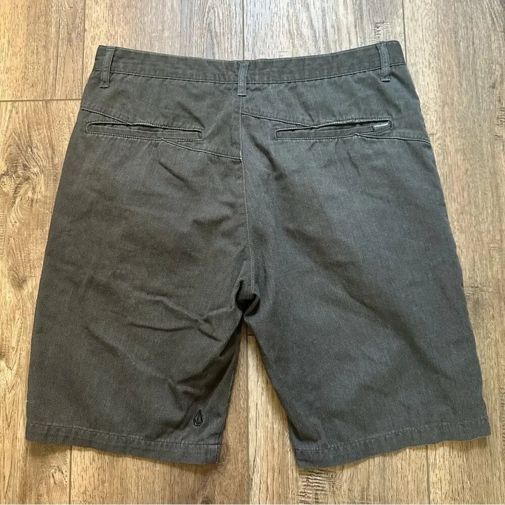 VOLCOM Men’s‎ Shorts, Corpo Class Chino, Gray, Pockets, Size 34